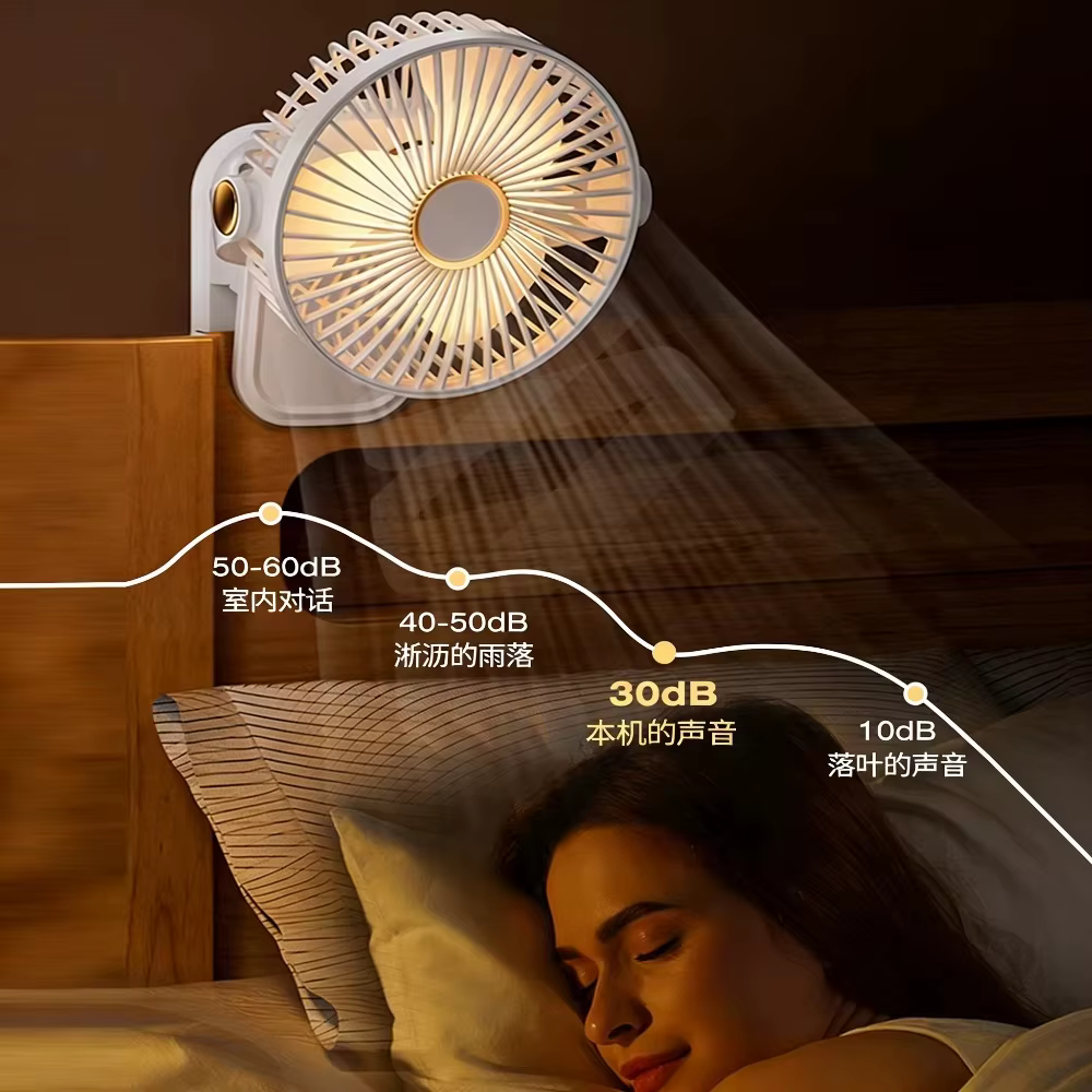 Ventilador portátil recargable para carrito de bebé, mano y hogar - imagen 4