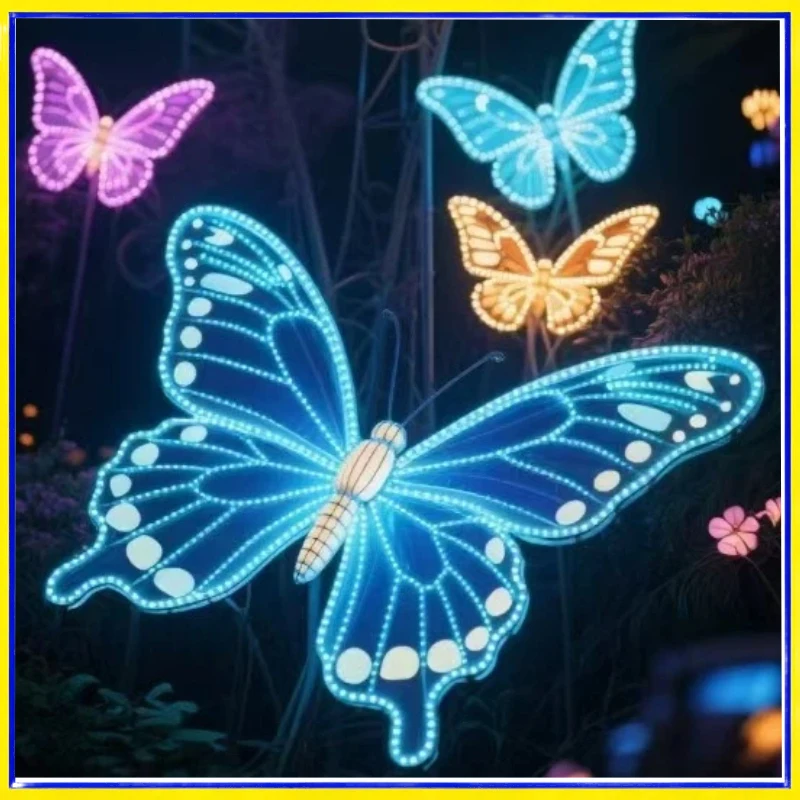 Luces LED mariposa impermeables para exteriores de jardín nocturnas - imagen 4