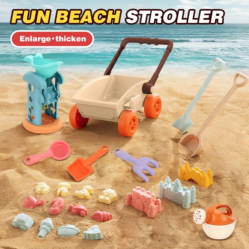 Set de playa para niños – Palas, castillo y moldes de arena