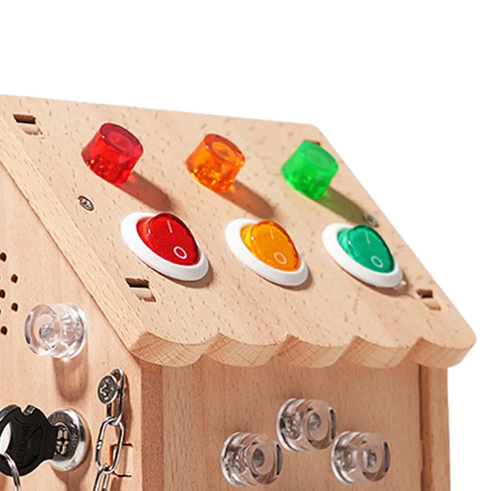 Tablero ocupado de madera Montessori para habilidades motoras - imagen 5