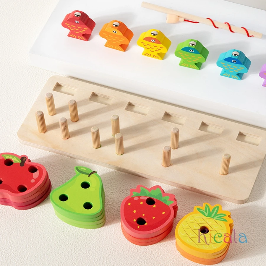 Juguete educativo de madera con clasificación por colores y formas - imagen 5