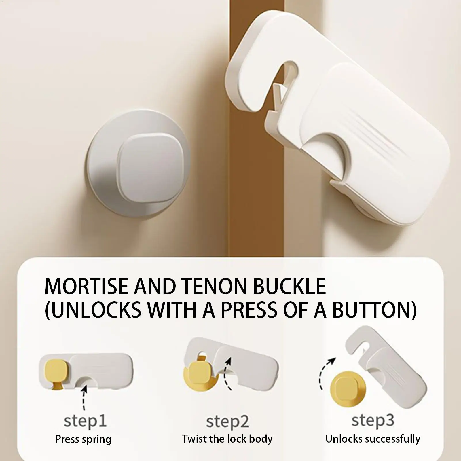 Cerraduras de seguridad sin taladro para muebles infantiles - imagen 2