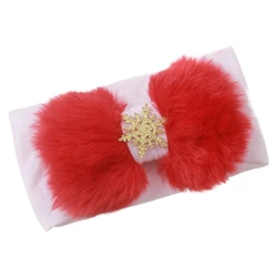 Diadema bebé y gorros navideños con copos de nieve para fotos