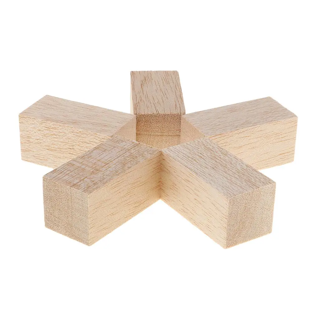 Bloques de balsa en madera para manualidades infantiles creativas - imagen 3