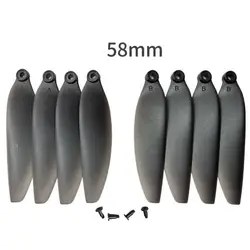Hélices de repuesto para quadcopter plegables negras 58/66 mm