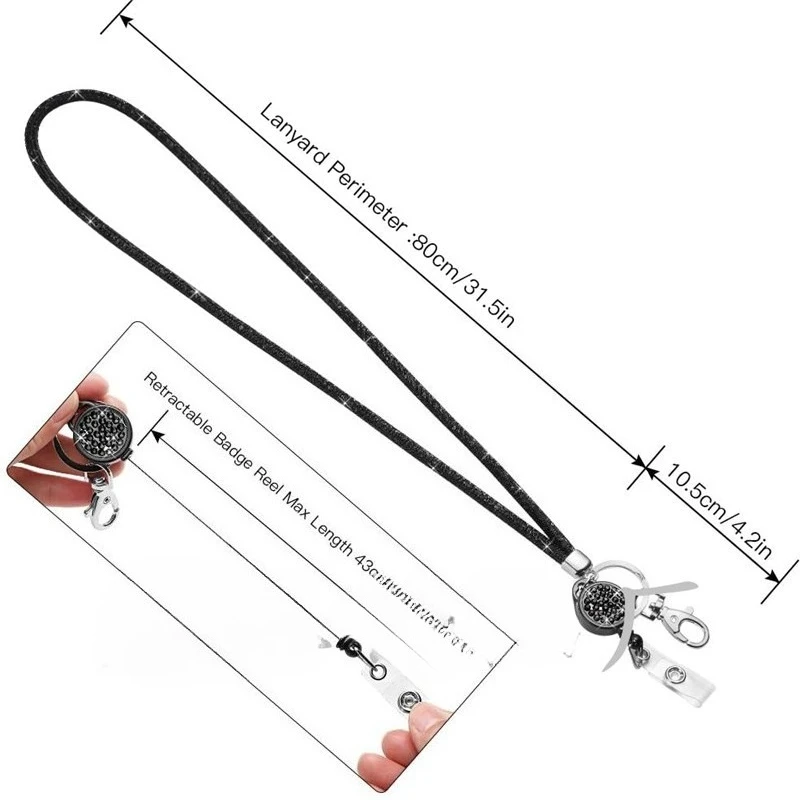 Cordón para móvil con cristal y llavero retráctil - imagen 5