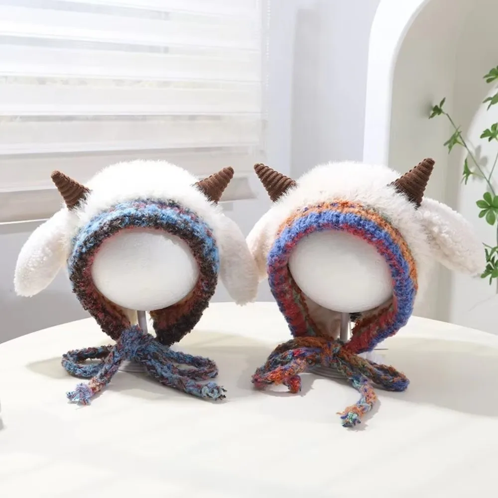 Gorro de invierno con orejas y dibujos animados para bebé - imagen 5
