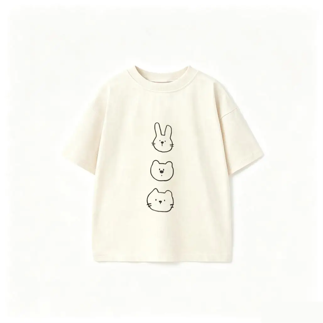 Camiseta de manga corta para niño con dibujos animados holgada - imagen 3