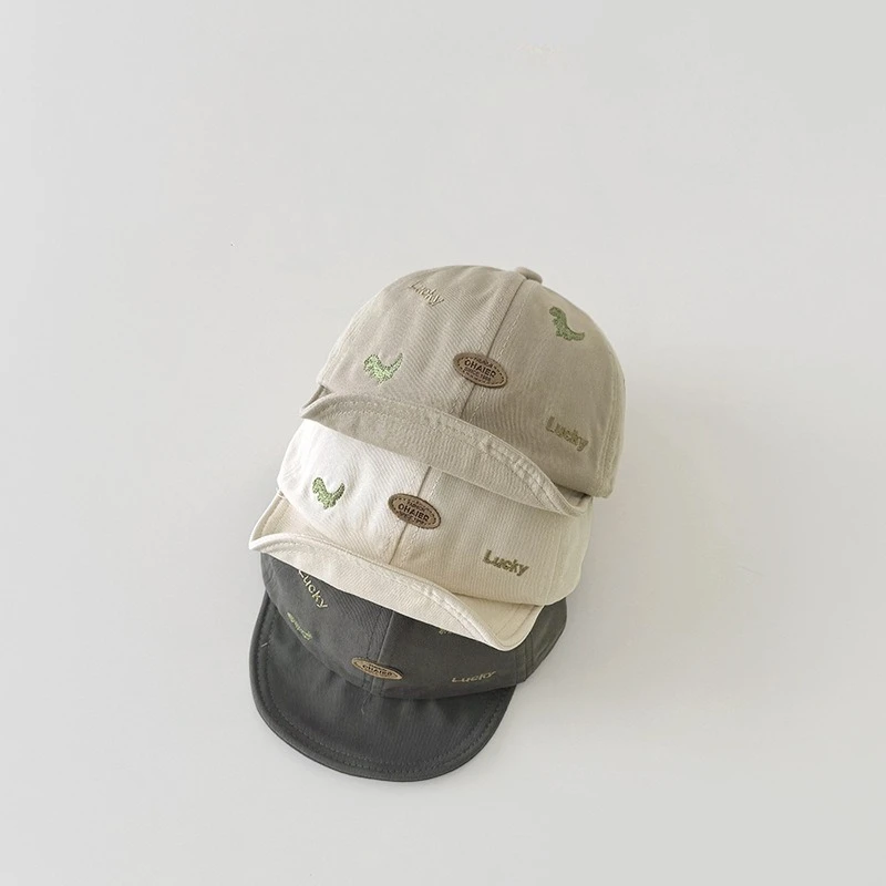 Gorra de béisbol para bebé con dinosaurios y visera solar - imagen 2