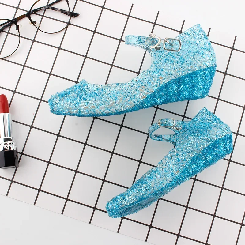 Sandalias antideslizantes para niña de estilo sirena princesa - imagen 5