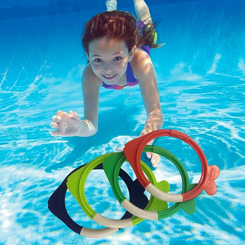 Juego de buceo para niños con anillos y tesoro–Entrenamiento acuático - imagen 2