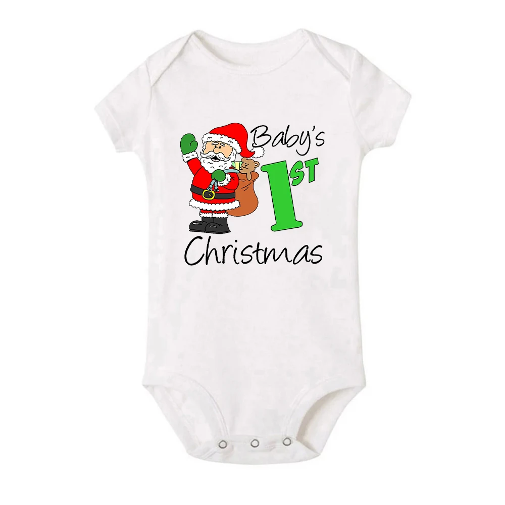 Pelele de manga corta para bebé - Ropa de Navidad para recién nacido