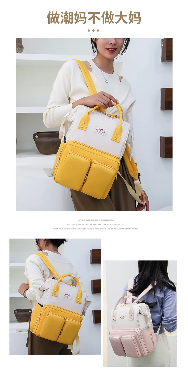 Bolsa de mamá en contexto de viaje