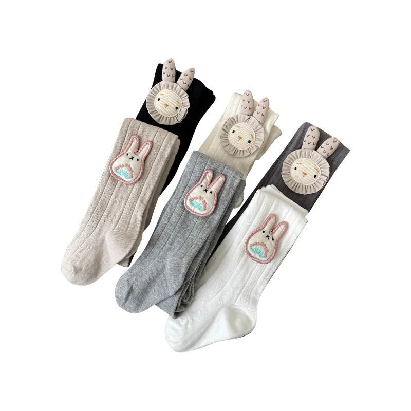 Mallas de bebé de algodón con estampado de conejito sin costuras - imagen 5