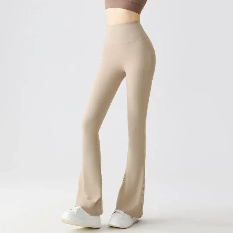 Pantalones yoga acampanados de cintura alta con control abdominal - imagen 2