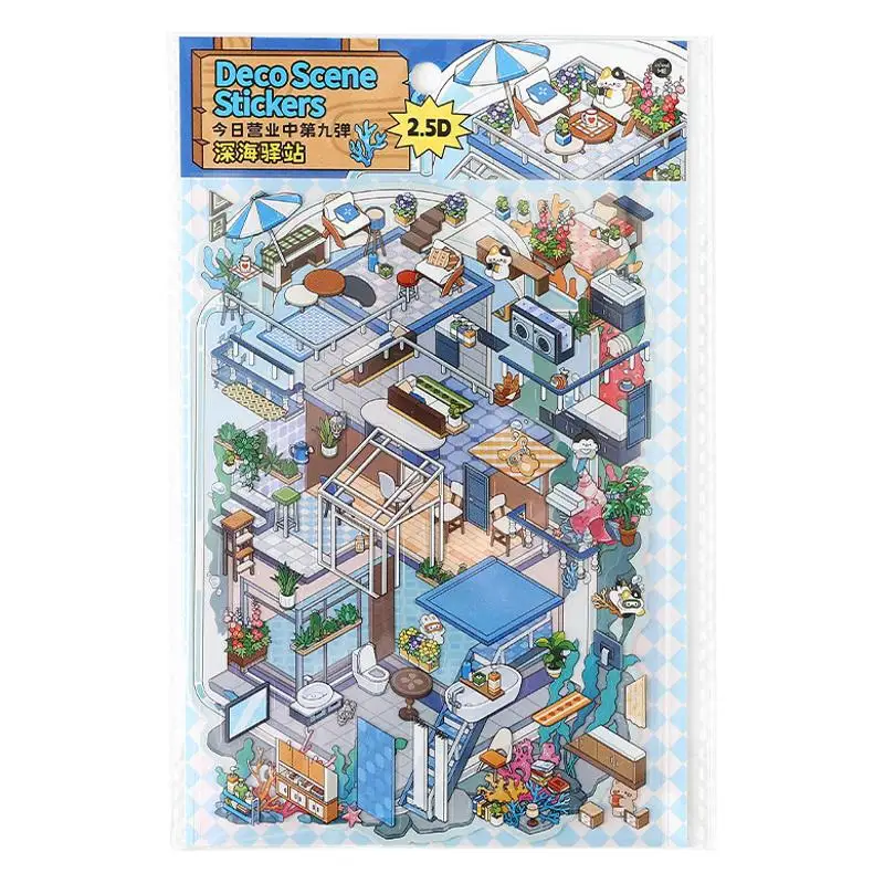 Pegatinas pared infantil de animales marinos - imagen 4