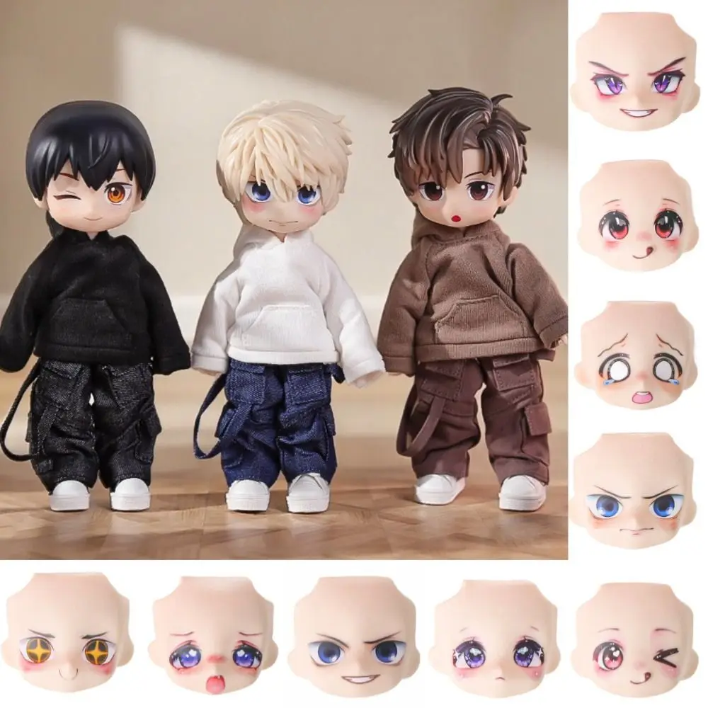 Cabezas intercambiables OB11 con expresiones faciales 3D estilo anime - imagen 3