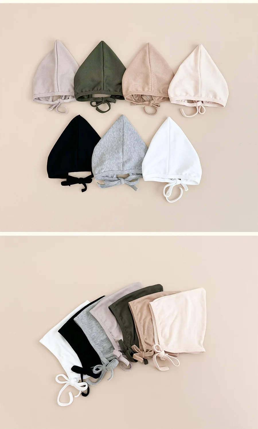 Gorro con diseño puntiagudo y cobertura
