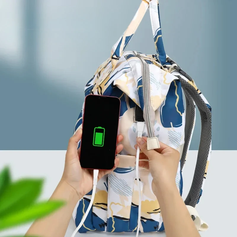 Mochila de maternidad ligera con compartimento para pañales - imagen 2