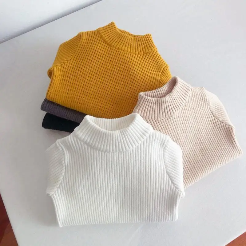Suéter acolchado para niños y niñas, estilo color sólido