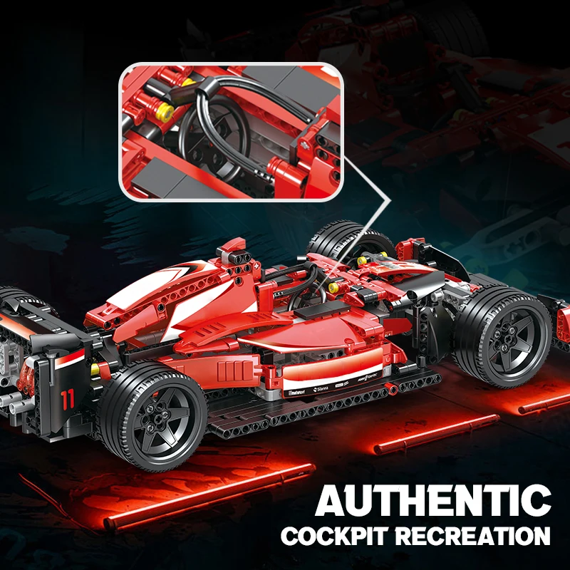 Bloques de construcción coche carreras RC DIY para niños - imagen 2
