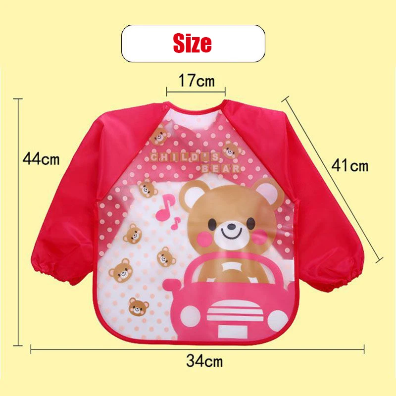 Babero impermeable de manga larga para bebé y niño - imagen 4