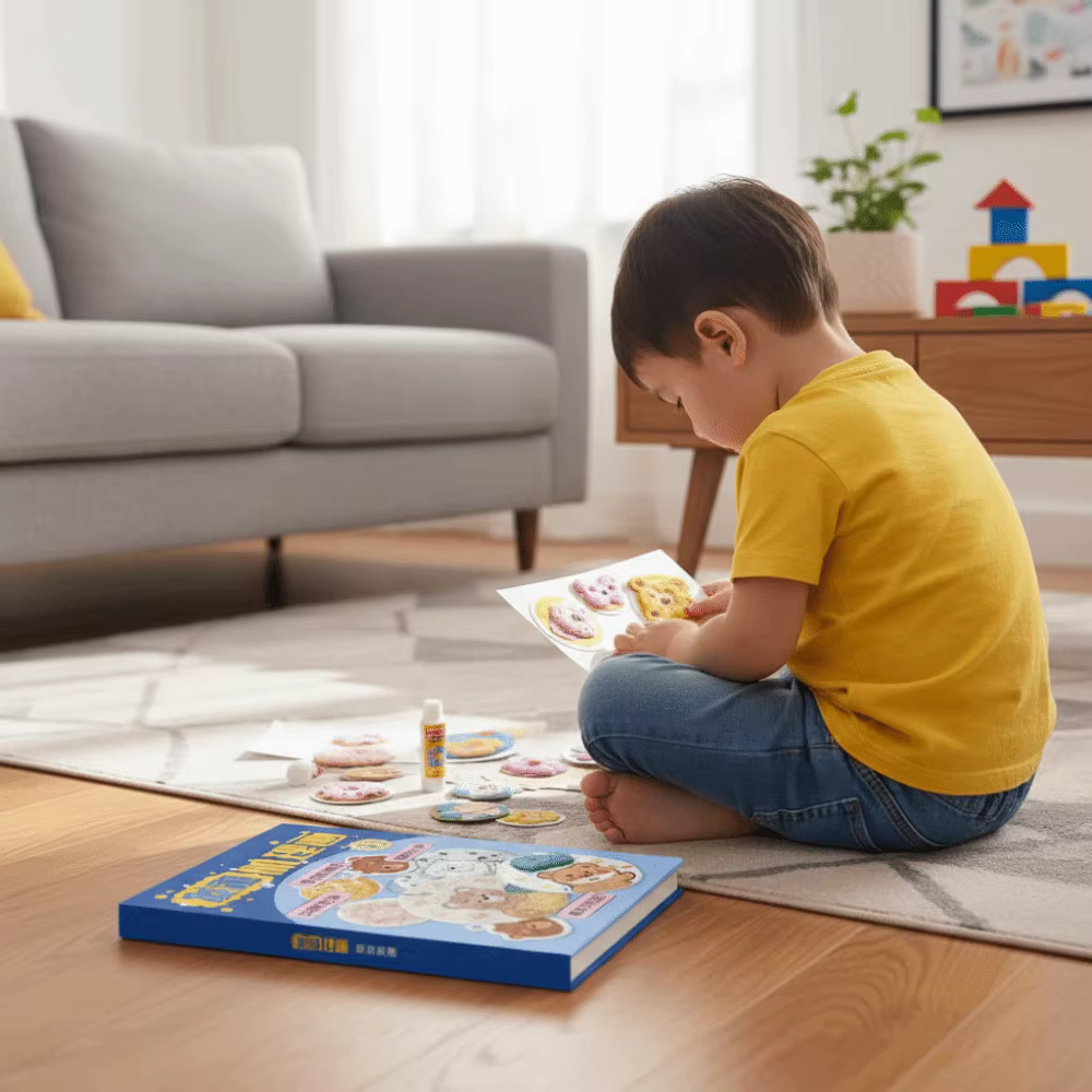 Kit de pintura infantil con esponjas absorbentes para textura