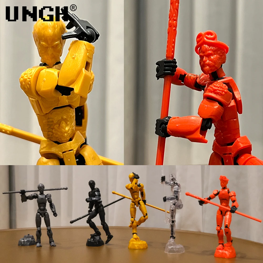 Figura infantil Wukong Myth Black Sun móvil 3D impresa UNGH - imagen 2
