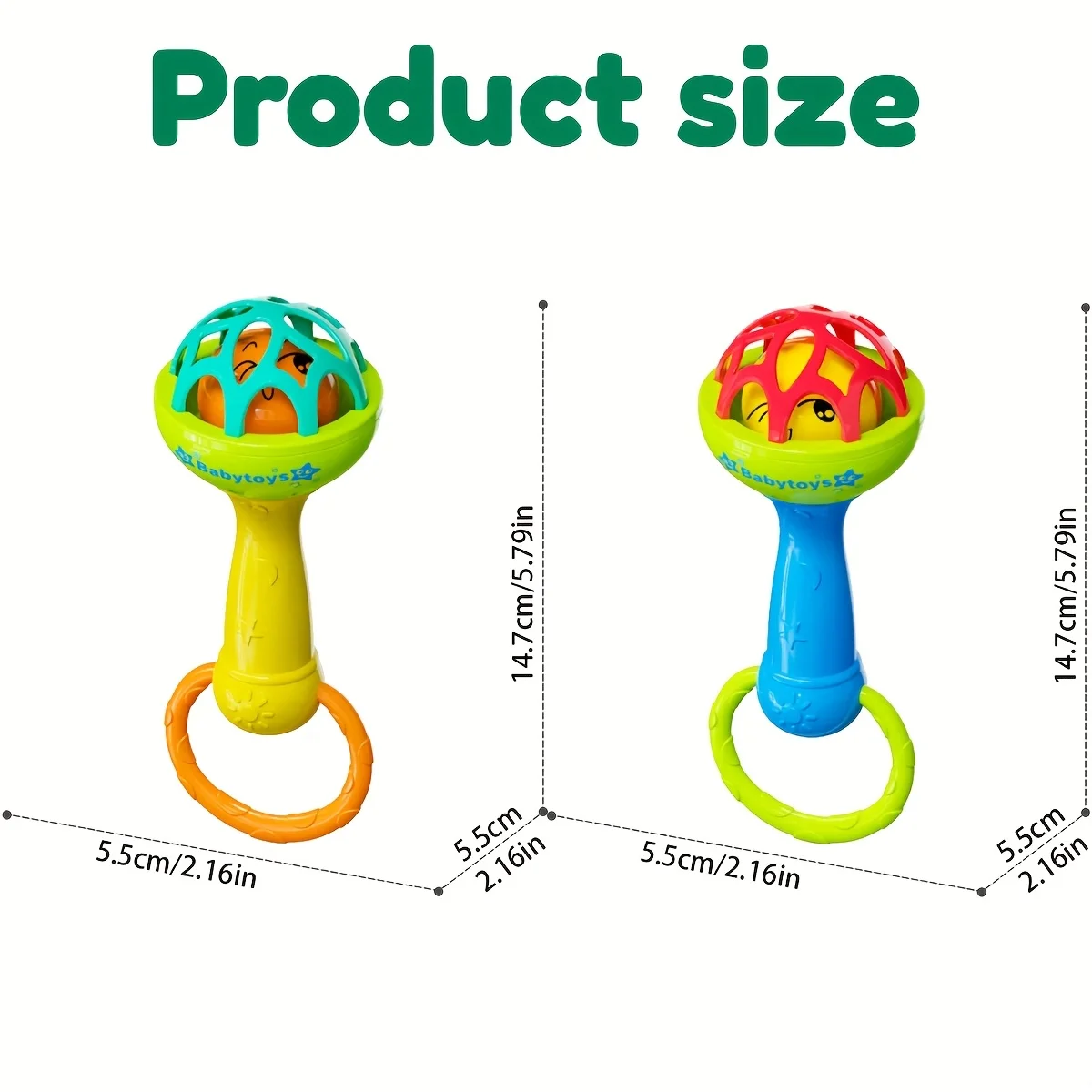Juguete de agarre sensorial con sonido vibrante para bebés - imagen 4