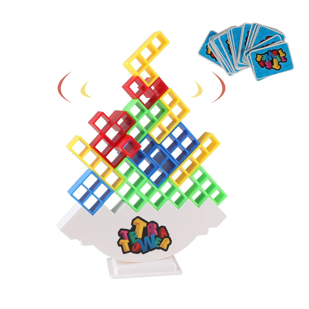 Torre de equilibrio apilable tipo Tetris 3D para niños - imagen 5