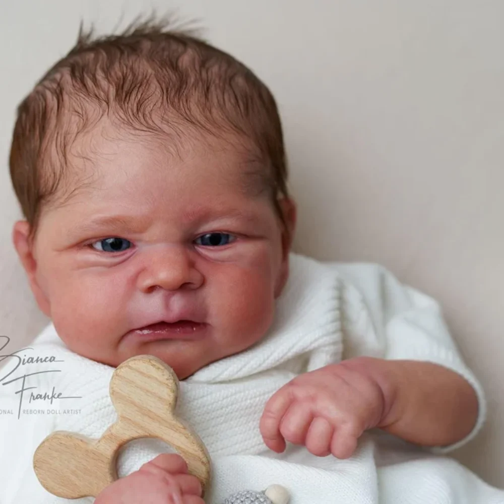MRB Kit Muñeca Reborn 17 pulgadas Elijah - Ojos y cuerpo de tela - imagen 2