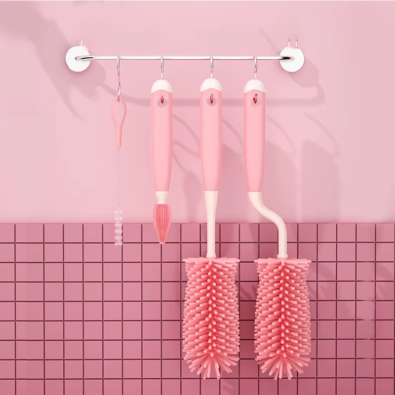 Kit de limpieza biberones con cepillos silicona seguros - imagen 3