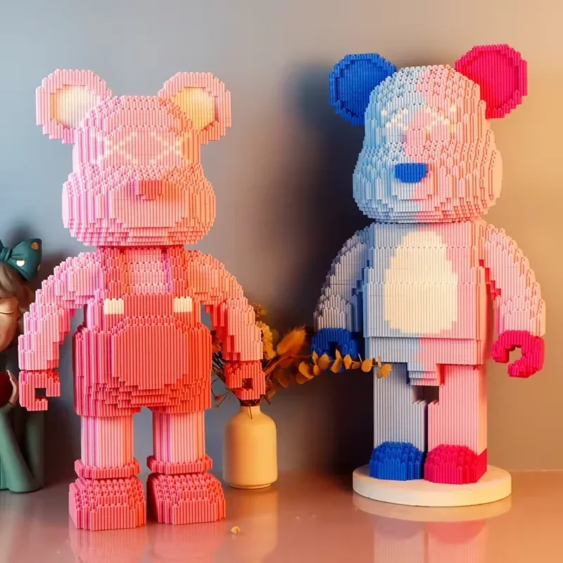 Micro bloques de construcción infantiles Oso y conejo para niños - imagen 3