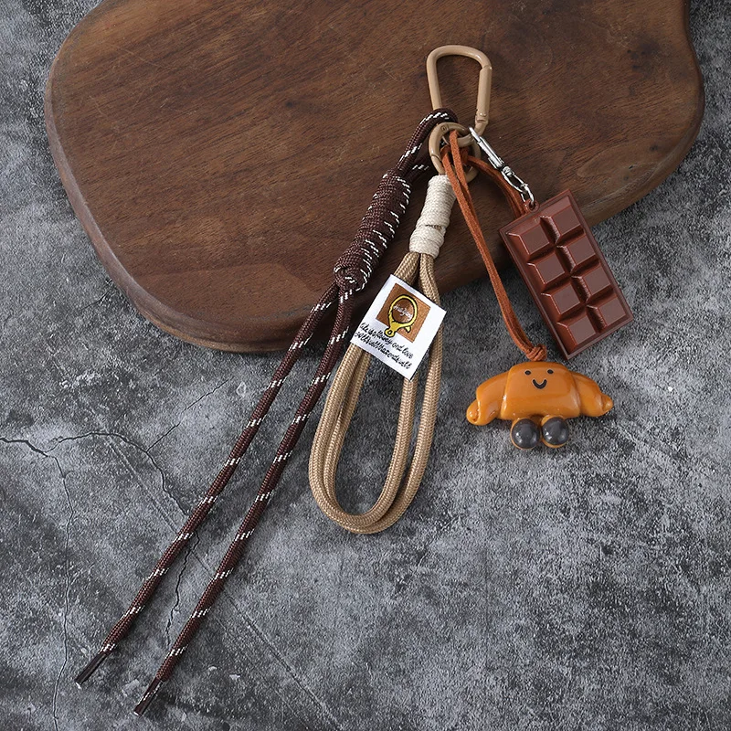 Colgante para bolso trenzado con cuerda y llavero infantil adorable - imagen 3
