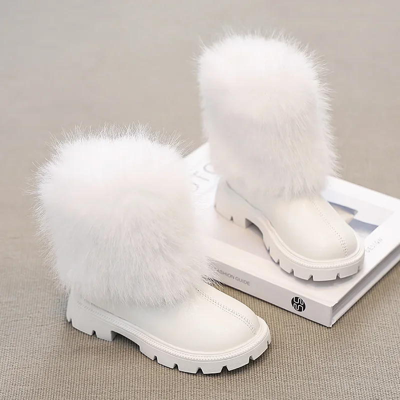 Botas de invierno niña forro polar clásico retro 2025 - imagen 3