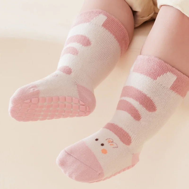 Calcetines antideslizantes bebé de algodón con dibujos para suelo - imagen 3
