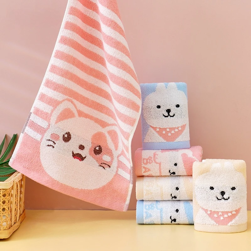 Toalla infantil de jacquard absorbente de algodón puro para guardería - imagen 4