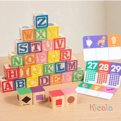 Bloques Montessori números de madera para aprendizaje temprano