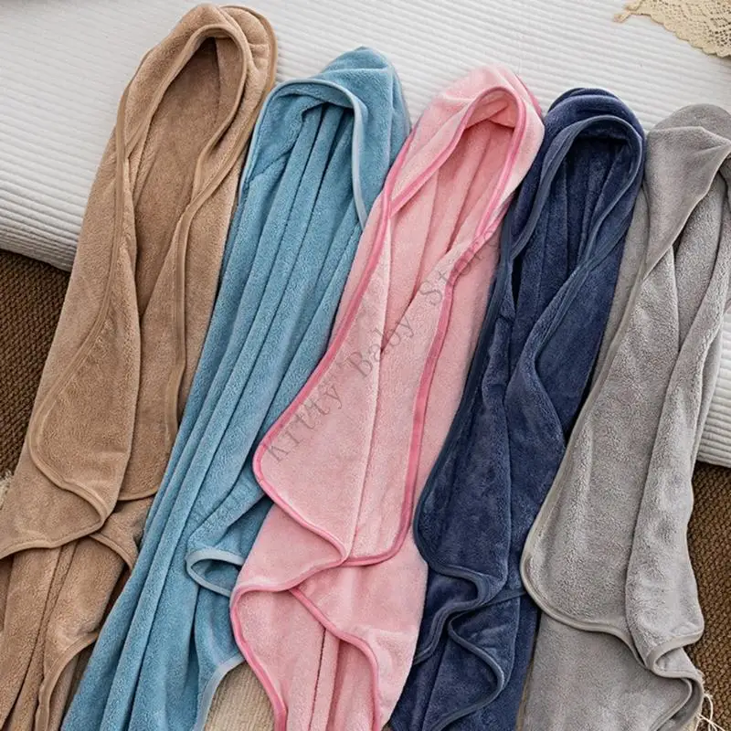 XXFE albornoz bebé con capucha absorbente para recién nacidos - imagen 2