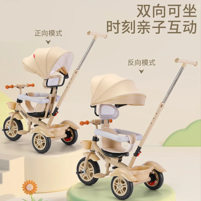 Triciclo convertible en cochecito para bebé y bici de paseo - imagen 5