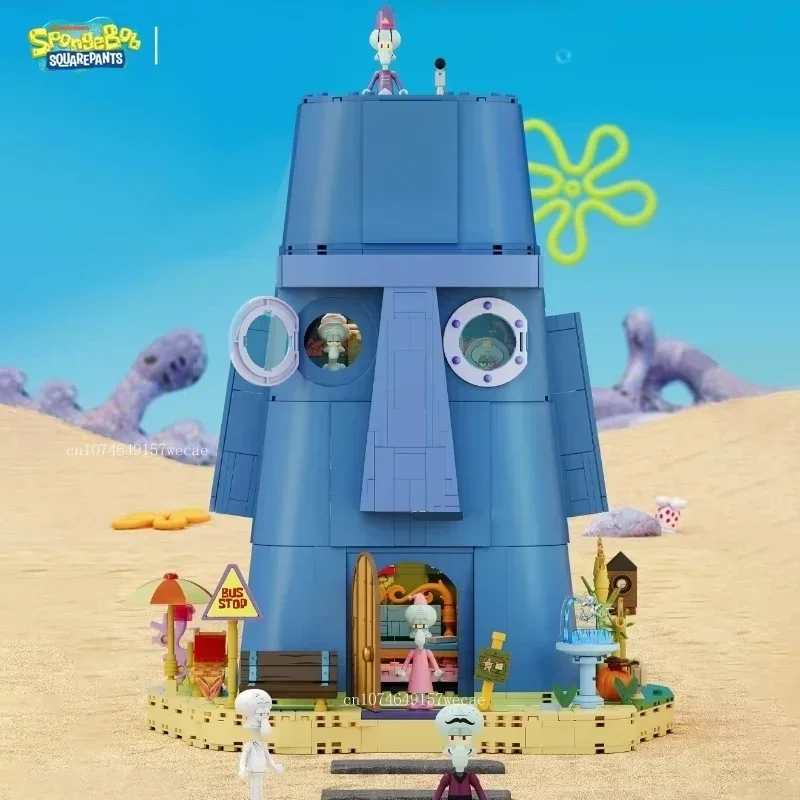 Bloques de construcción de Bob Esponja y Calamardo con luz