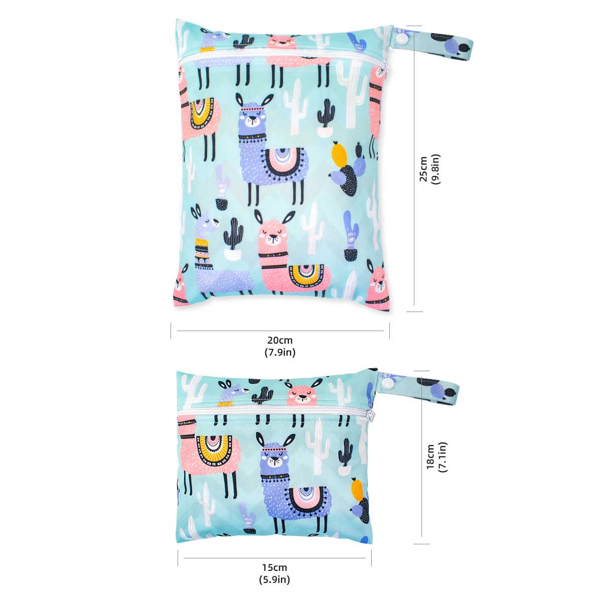 Bolsa húmeda con cremallera y diseño para colgar