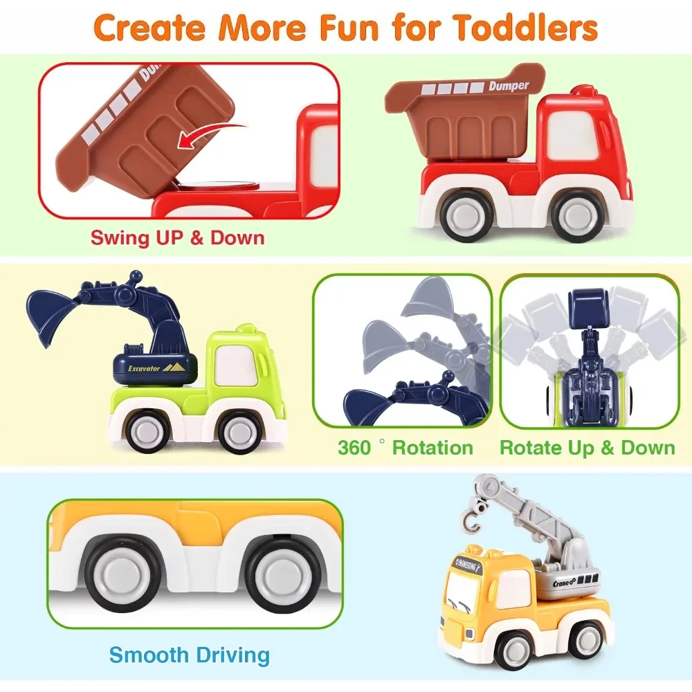Camión de juguete retrofricción para niños en edad preescolar - imagen 3