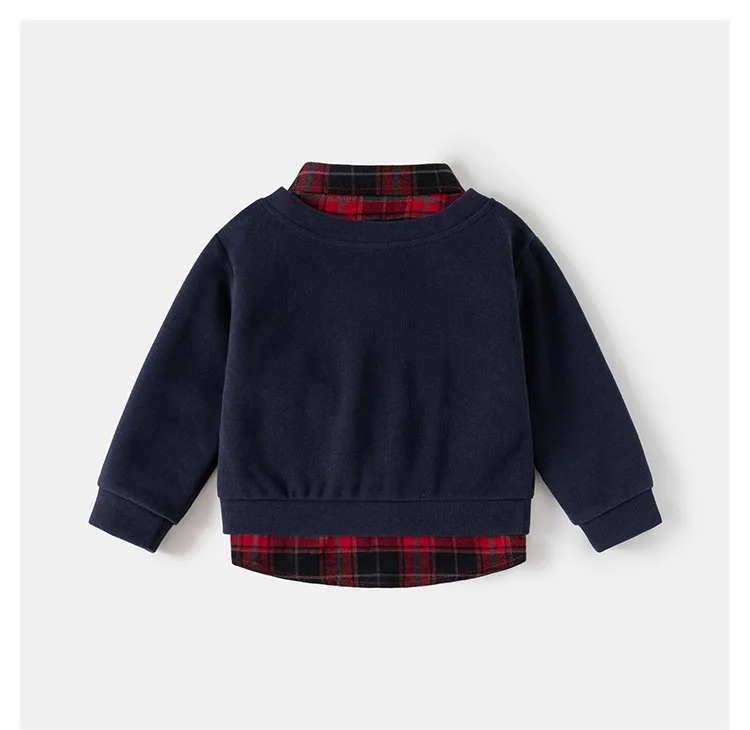 Vista lateral de la sudadera infantil