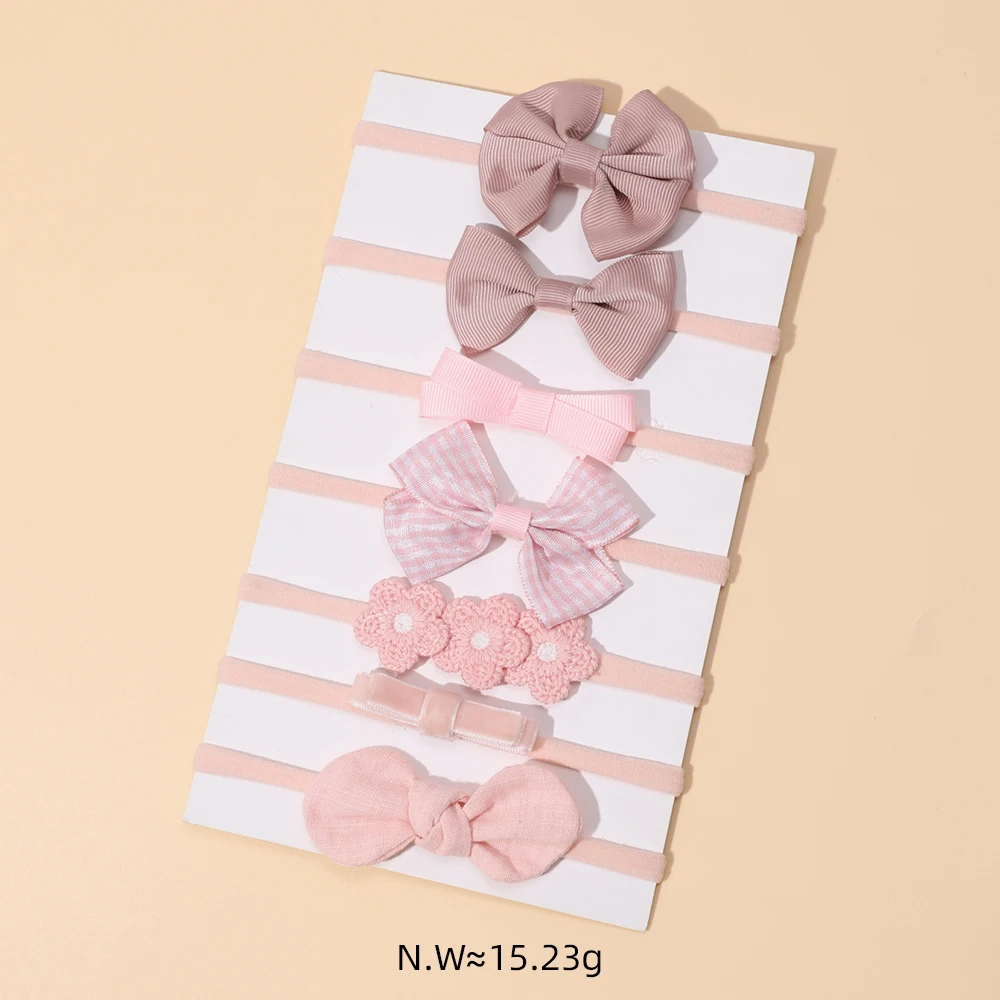 Diademas serie rosa con detalles de lazo