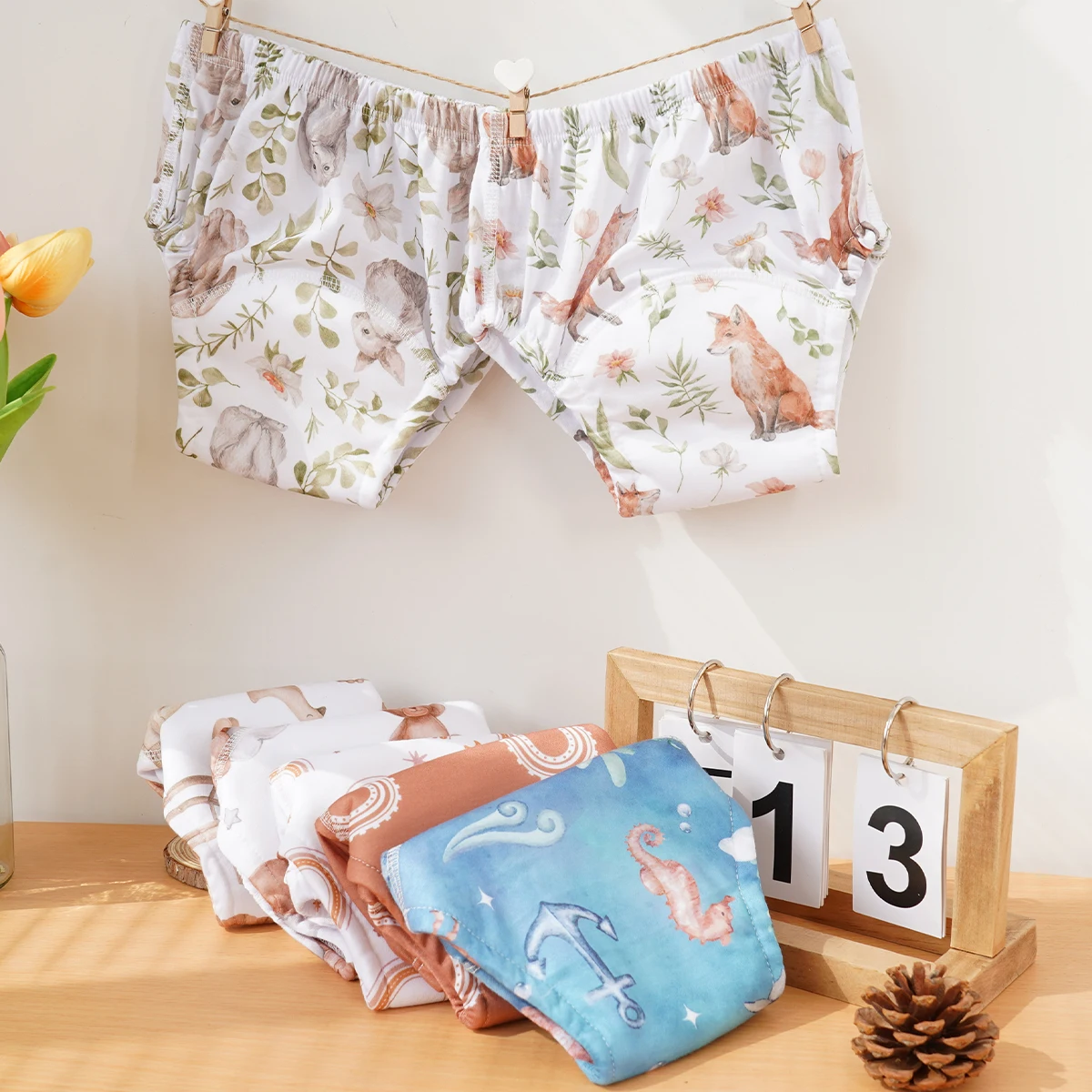 Happyflute pantalones de entrenamiento para bebé estampado animal - imagen 4