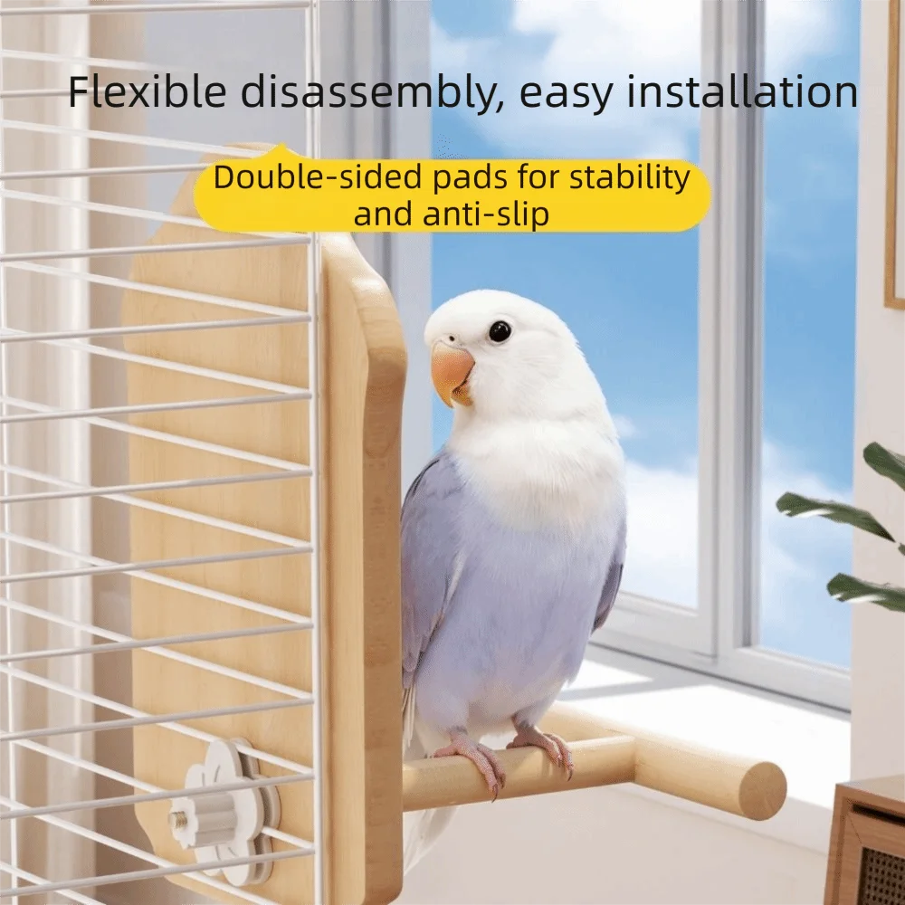 Juguete espejo para loros resistente a mordeduras y duradero - imagen 5