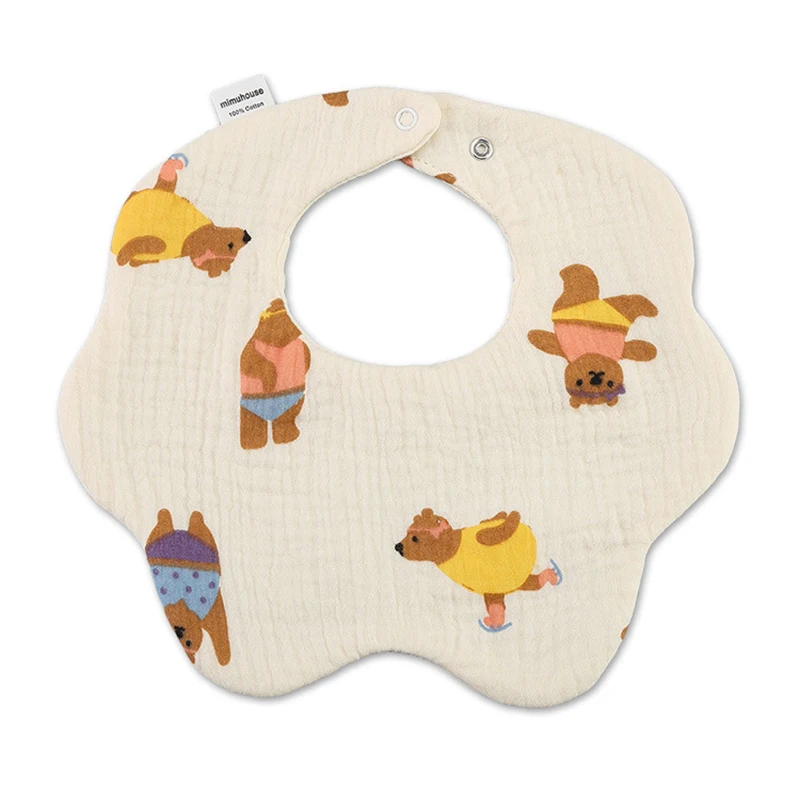 Babero bandana de algodon para bebe - Estilo coreano verano - imagen 4