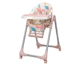 Silla alta plegable para bebés y niños - asiento comedor portátil