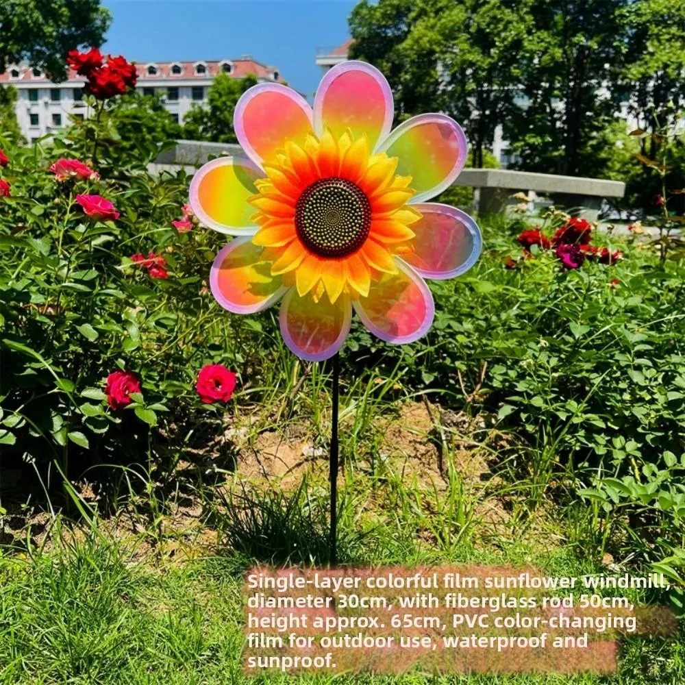 Spinner de girasol giratorio en exterior